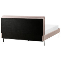 Beliani Bed Fabric Corio 160 X 200 Cm (Eu King Size) Taupe - thumbnail 6