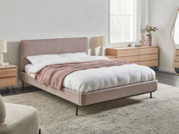 Beliani Bed Fabric Corio 160 X 200 Cm (Eu King Size) Taupe - thumbnail 2