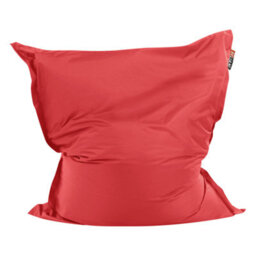 Beliani Bean Bag Cover Fuzzy 180 Cm 140 Cm Red - thumbnail 1