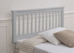 Save On Goods UK 5Ft King Size Grey Wood Finish Solid,chunky Headboard Bed Head End Board