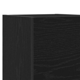 Berkfield 4 Piece Tv Unit Set In Black Oak, Engineered Wood. - thumbnail 8