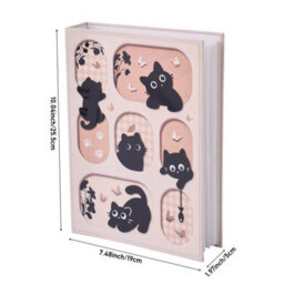Living And Home 200 Pocket Photo Album Cute Cat Butterfly Cover Pp Pocket Family Memory Storage Book - thumbnail 8