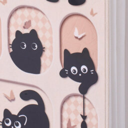 Living And Home 200 Pocket Photo Album Cute Cat Butterfly Cover Pp Pocket Family Memory Storage Book - thumbnail 6