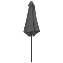 Berkfield Durable Outdoor Parasol With Aluminium Pole 270X246 Cm Anthracite - thumbnail 4