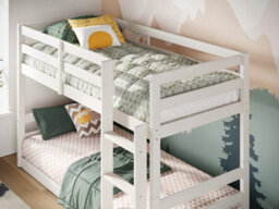 Flair Shasha Low Shorty Wooden Bunk Bed (75X175Cm) - White - thumbnail 4