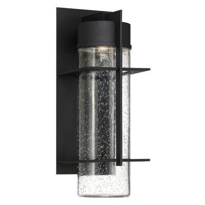 Luminosa Lighting Luminosa Quoizel Eames Integrated Led Outdoor Modern Wall Lamp Earth Black, 3000K, Ip44 - image 1