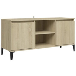 Berkfield Tv Cabinet With Metal Legs Sonoma Oak 103.5X35X50 Cm - thumbnail 2