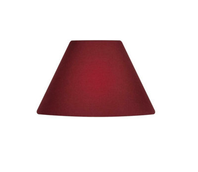 "12"" Cotton Coolie Lampshade - Red"