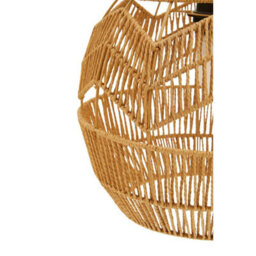 Orsina Natural Paper Rope Pendant Lamp, Eco-Friendly Paper Pendant Lampshade, Light-Weight Rope Wrapped Light - thumbnail 4