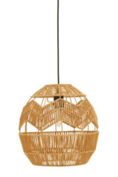 Orsina Natural Paper Rope Pendant Lamp, Eco-Friendly Paper Pendant Lampshade, Light-Weight Rope Wrapped Light - thumbnail 5