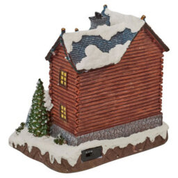 Urbn-Living Urbnliving 25Cm Height Light Up Christmas Festive Village Scene Illuminated Led Town Decoration With Music - thumbnail 7
