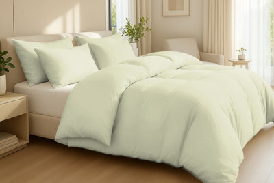 Pamposh 400 Thread Count Egyptian Cotton Super King Size Duvet Cover Set Premium Cotton Luxury Bedding Set With Zipper Closure - image 1