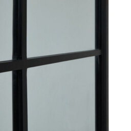 Wyld Haus Leaning Window Pane Wall Mirror Black Wood Frame 1700 X 1120 mm - thumbnail 4