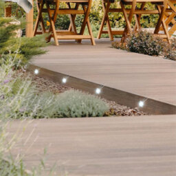 First Choice Lighting Set Of 10 - 30mm Stainless Steel Ip67 Cool White Led Decking Kit - thumbnail 9
