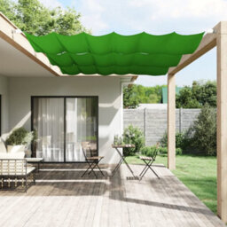 Walplus Vertical Awning Garden Sun Shade Canopy Gazebo For Back Door, Porch, Patio Light Green 140X270 Cm Oxford Fabric