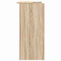 Berkfield Reception Desk Sonoma Oak 100X50X103.5 Cm Engineered Wood - thumbnail 6