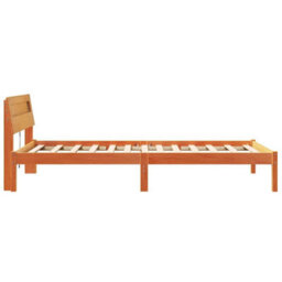 Berkfield Modern With Led Strip Lights Wax Brown 75 X 190 Cm Solid Pine Wood - thumbnail 6