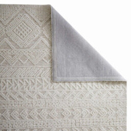 Melrose 100% Wool Made Beige Ivory Contemporary Design Indoor Large Area Rug 160/230Cm - thumbnail 2