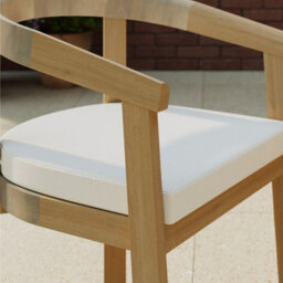 Charles Bentley Dining Chairs Set Of 2 Acacia Garden Furniture With Cushions - thumbnail 4