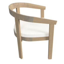 Charles Bentley Dining Chairs Set Of 2 Acacia Garden Furniture With Cushions - thumbnail 9