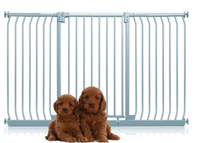 Bettacare Extra Tall Elite Dog Gate, 170Cm - 179Cm, Matt Grey, Extra Tall 96.8Cm In Height, Pressure Fit Pet Gate - image 1