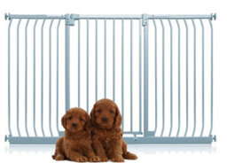 Bettacare Extra Tall Elite Dog Gate, 170Cm - 179Cm, Matt Grey, Extra Tall 96.8Cm In Height, Pressure Fit Pet Gate - thumbnail 1