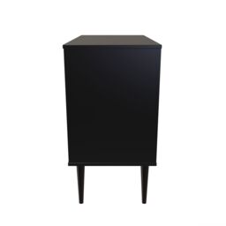 Hong Kong Ready Assembled Matt Black No Effect 3 Drawer Wide Chest (H)695mm (W)765mm (D)415mm - thumbnail 7