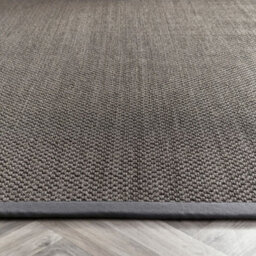 Dark Grey Rug, Easy To Clean Rug With 8mm Thickness, Plain Bordered Rug For Bedroom, & Dining Room-120Cm X 170Cm - thumbnail 4