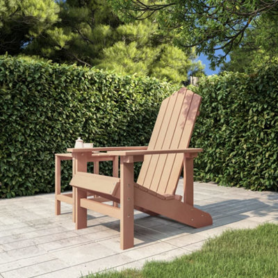 Berkfield Garden Adirondack Chair Hdpe Brown - image 1