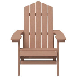 Berkfield Garden Adirondack Chair Hdpe Brown - thumbnail 3