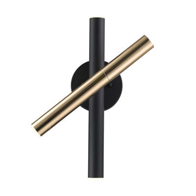 Luminosa Lighting Luminosa Loya Integrated Led Wall Lamp, French Gold