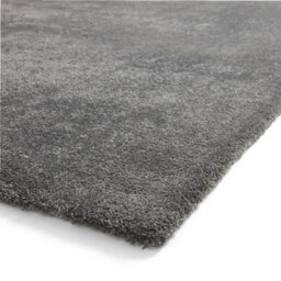 Charcoal Plain Shaggy Rug, Stain-Resistant Rug, Easy To Clean Rug For Bedroom, Living Room, & Dining Room-80Cm X 150Cm - thumbnail 5
