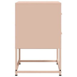 Berkfield Bedside Cabinet Pink 36X39X60.5 Cm Steel - thumbnail 7