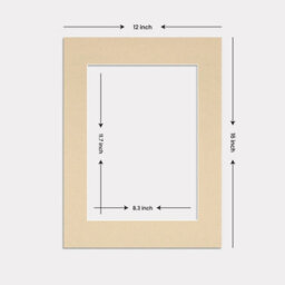 Ak Frames 12X16 Ivory Picture Mounts To Fit A4 Aperture Size - Mount Board Only (No Frame Included) - thumbnail 3