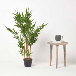 Homescapes Artificial Green Handcrafted Bamboo Tree Plant With Pot, 95 Cm (3 Ft) - thumbnail 6