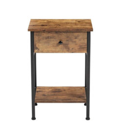 Side Table With Storage Bedside Nightstand Tea Sofa End Table Cabinet Livingroom - thumbnail 1