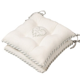 Dibor Set Of 2 Love Heart Print Outdoor Garden Chair Seat Pad Cushions (L)40Cm X (W)40Cm - thumbnail 2