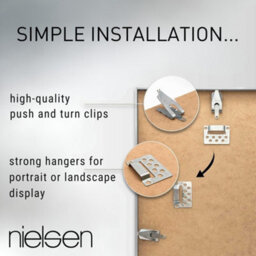 Nielsen Pixel A4 21 X 29.7 Cm Poster Frame Tornado Red With Float Glass And Push/turn Clips - thumbnail 4