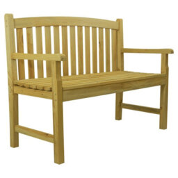 Woodside Outdoor Wooden 2 Seater Bench Garden Patio Furniture - thumbnail 1