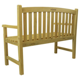 Woodside Outdoor Wooden 2 Seater Bench Garden Patio Furniture - thumbnail 2