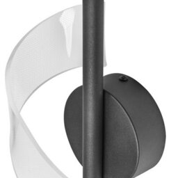 Beliani Spiral Wall Lamp Black Metal Led Light For Living Room, Bedroom And Hallway, W15 X D15 X H29Cm - thumbnail 5