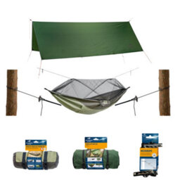Amazonas Traveller Set Xxl Ultralight Camping Hammock With Mosquito Net, Tarp & Suspension Ropes - thumbnail 1