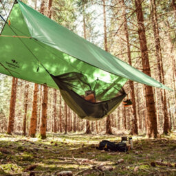 Amazonas Traveller Set Xxl Ultralight Camping Hammock With Mosquito Net, Tarp & Suspension Ropes - thumbnail 2