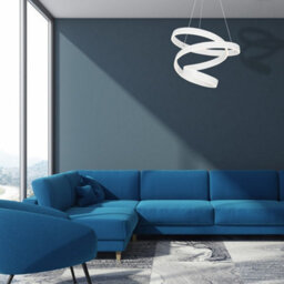 Milagro Andromeda White Led Pendant Lamp 45W High Quality Designer Light With A Stunning Flowing Design - thumbnail 7
