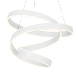 Milagro Andromeda White Led Pendant Lamp 45W High Quality Designer Light With A Stunning Flowing Design - thumbnail 3