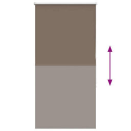 Berkfield Roller Blind Blackout Coffee 70X150 Cm Fabric Width 65.7 Cm Polyester - thumbnail 5