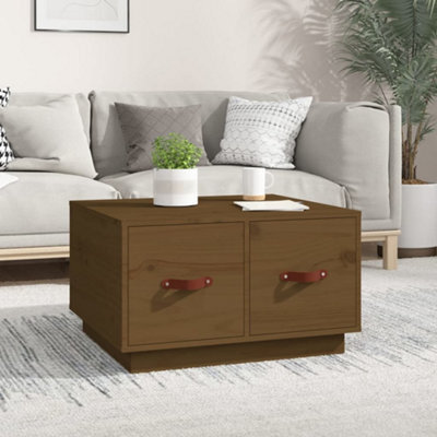 Walplus Coffee Table Honey Brown 60X53X35 Cm Solid Wood Pine - image 1