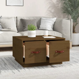 Walplus Coffee Table Honey Brown 60X53X35 Cm Solid Wood Pine - thumbnail 3