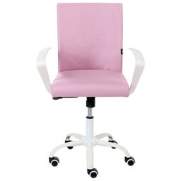 Beliani Scandinavian Office Chair Modra Pink - thumbnail 5