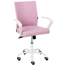 Beliani Scandinavian Office Chair Modra Pink